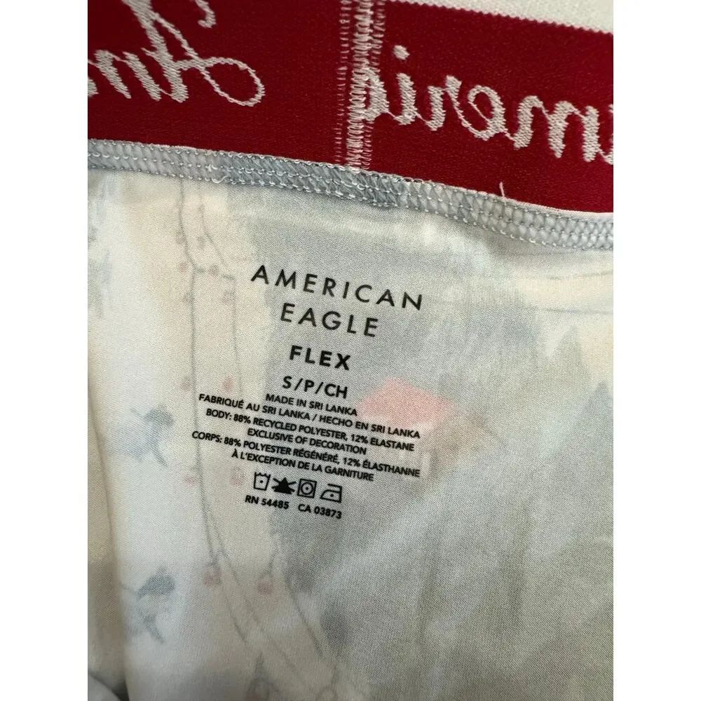 American Eagle Outfitters flex boxer shorts size small with ski resort scene